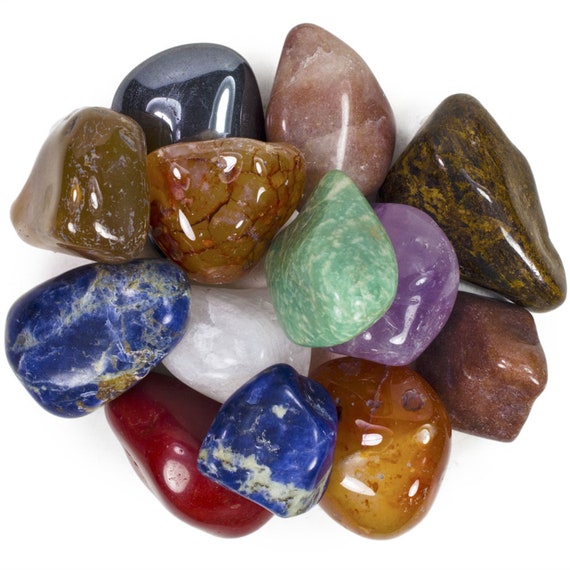 Small Tumbled Brazilian Stones 1/2 Pound! 'A' Grade 