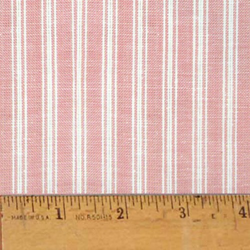 Full Yard Petal Pink Ticking Stripe Homespun Cotton Fabric - Etsy