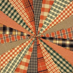 Autumn Spice Ragged Homespun Quilt Kit - Finished size 40" x 50"