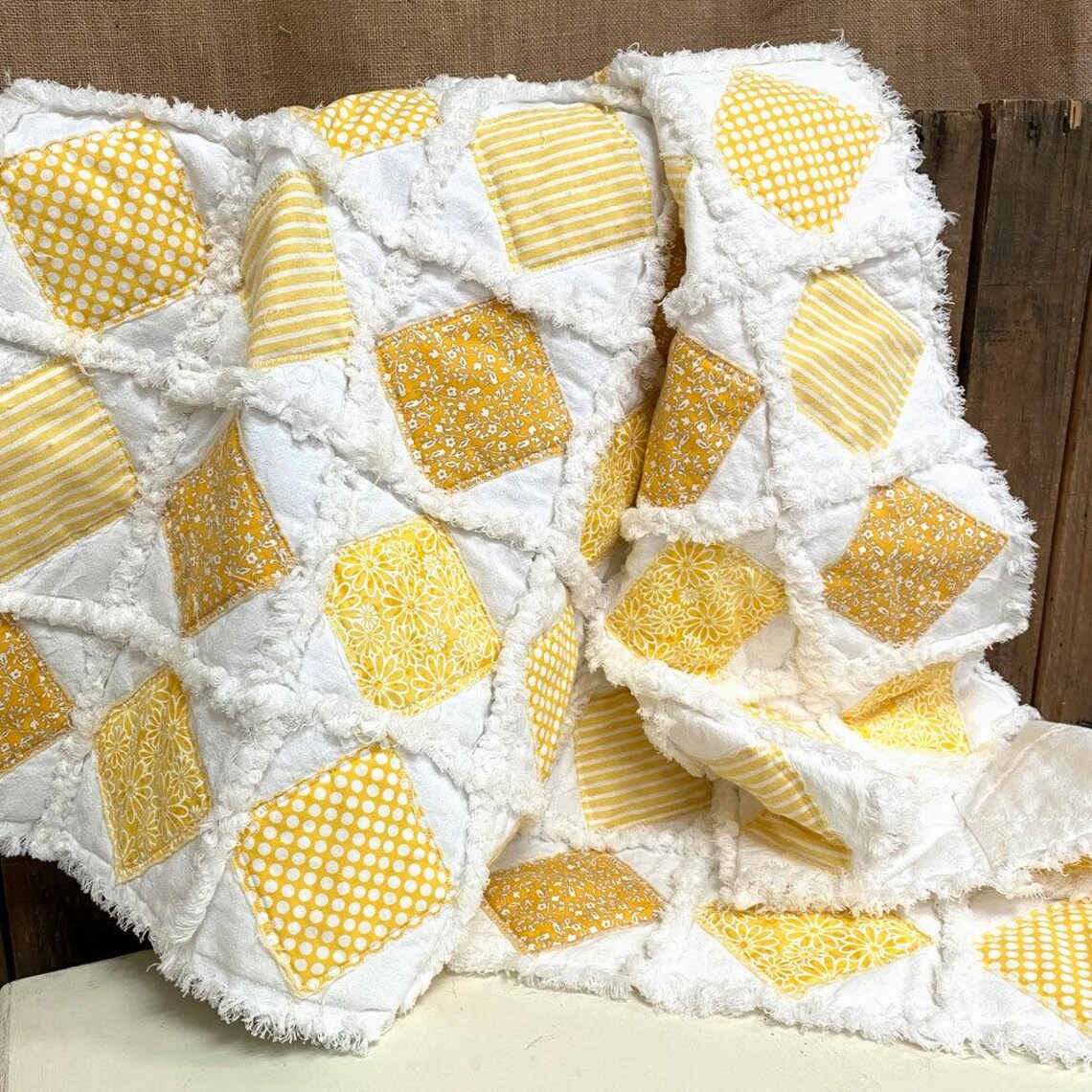 Crib Rag Quilt Pattern Crib Size Combo Rag Quilt Pattern - Digital Download - Etsy