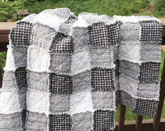 Gala Gingham Rag Quilt Pattern - Digital Download
