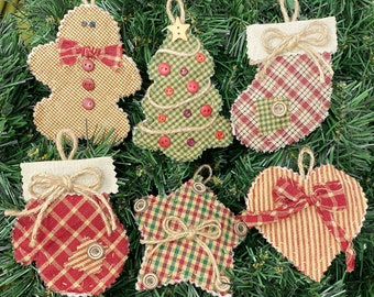 Cabin Christmas Quilted Ornaments Pattern - Printed