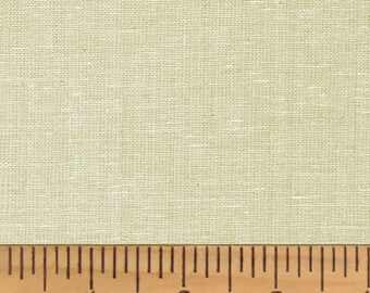 Full Yard- Ecru Solid Off-White Homespun Cotton Fabric