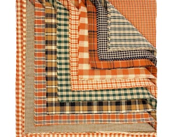 10 inch -- 44 Autumn Spice Homespun Fabric Precut Cake Layers