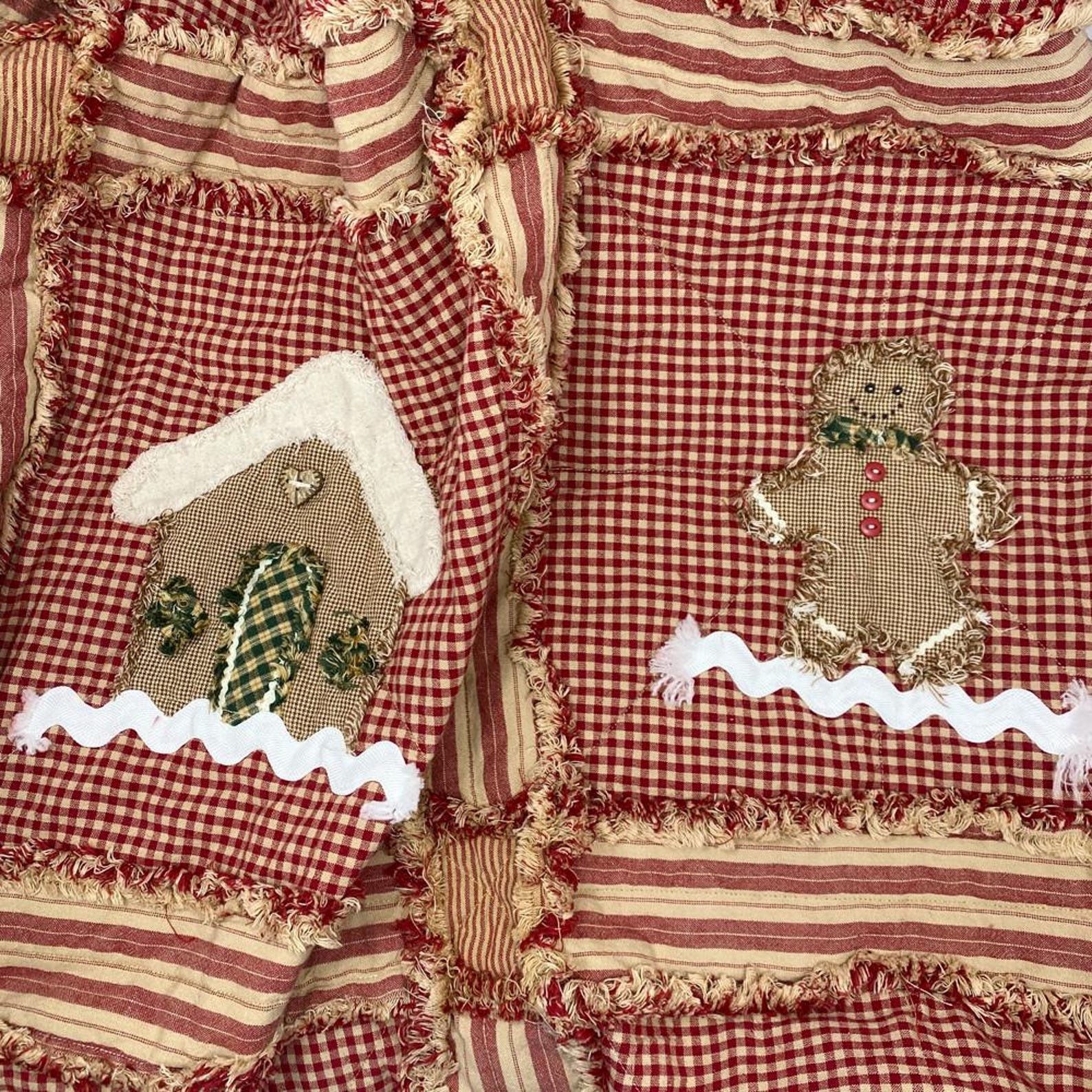Gingerbread Quilted Throw Pattern + Twin/queen Options - Digital ...