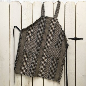 Ragged Stripe Apron Pattern - Digital