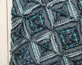 Cambridge Rag Style Throw Pattern - Digital Download