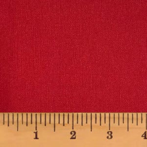 Full Yard- Traditional Red Solid Osnaburg Cotton Fabric