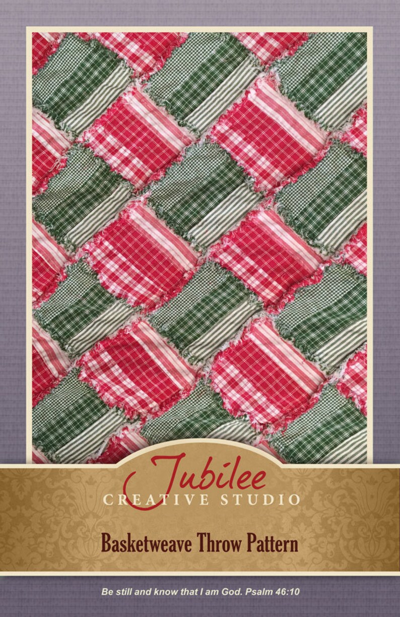 Basket Weave Ragged Throw Pattern Digital Download Etsy