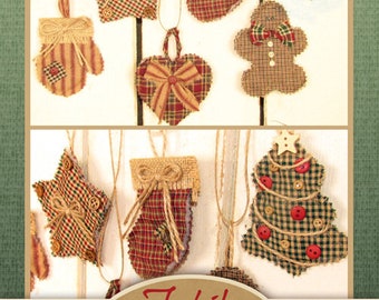 Cabin Christmas Quilted Ornaments Pattern - DIGITAL