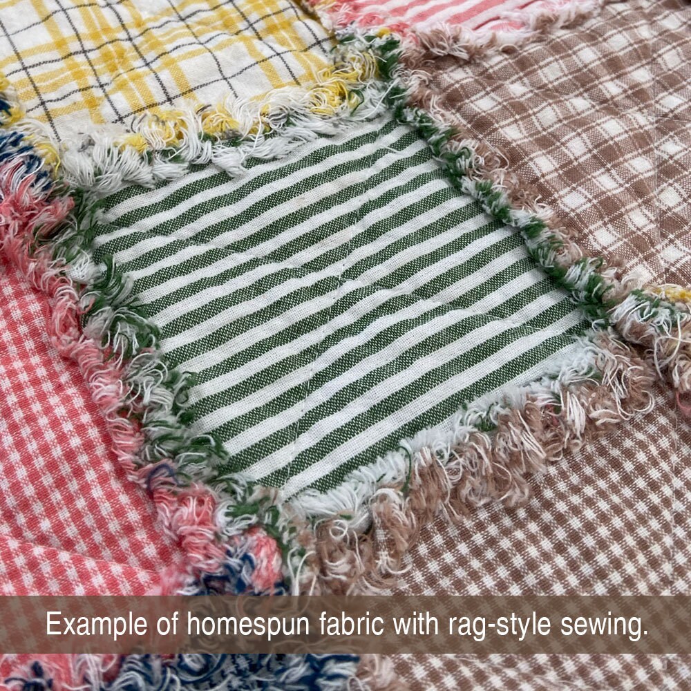 Pumpkin Spice Ticking Stripe Homespun Cotton Fabric - Jubilee Fabric