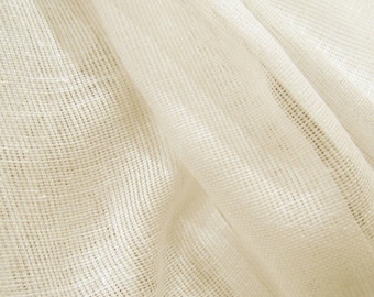 10 Yards Unbleached Natural Tobacco Cloth Cotton Fabric Lightweight for Wedding Decor by Jubilee Creative Studio
