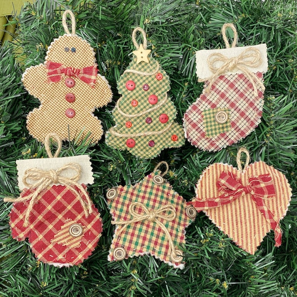 Cabin Christmas Quilted Ornaments Pattern - DIGITAL