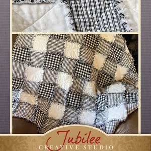 Gala Gingham Rag Quilt Pattern - Digital Download