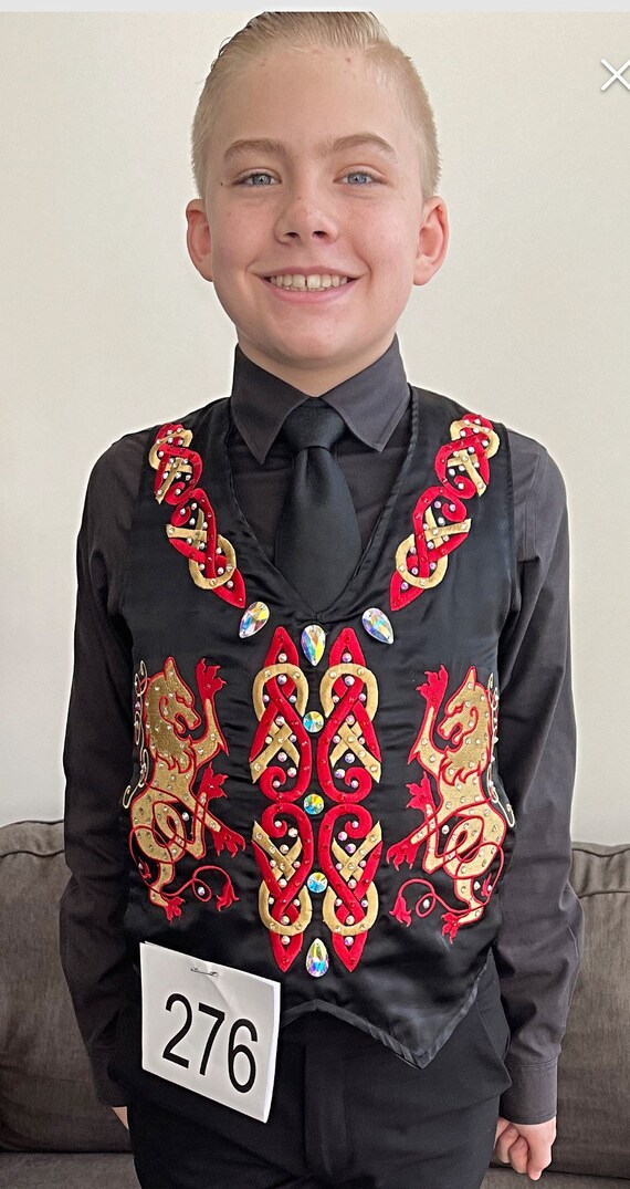 Custom Irish Dance Embroidered Boys Vest PATCHES Etsy