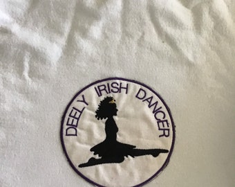 Irish Dancer Patch.  Peel and stick patch