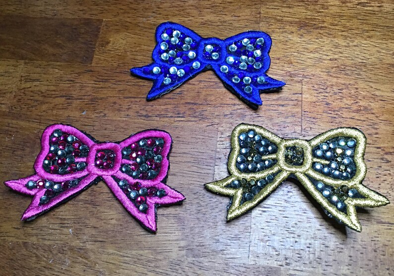 Irish Dance Embroidered Bow Hair Appliques With Hot Fix Etsy