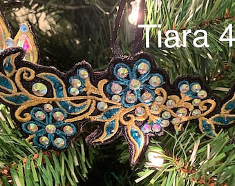 Side Tiara Christmas Ornaments, Irish Dancer Christmas Ornaments, Irish Dance