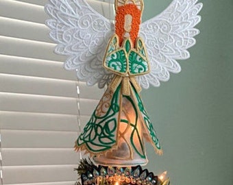 Irish Dancer Angel Tree Topper, Irish Dancer Christmas Ornaments, Irish Dance