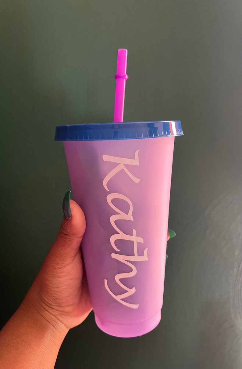24oz Personalized Color Changing Cup, Besties Gift, Bridesmaids Gifts ...