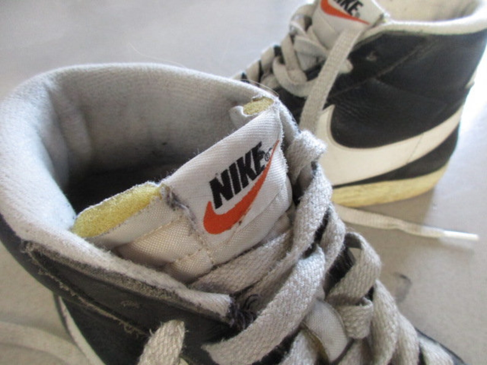 Baskets vintage des années 90 Nike Noir Taille 40 Etsy