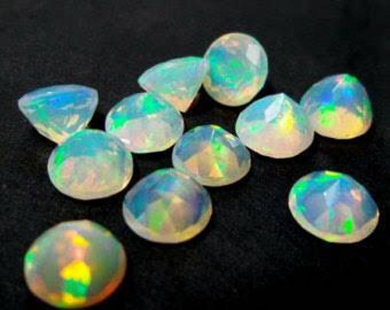 Details about / LOT OF 6X6MM 100/% NATURAL ETHIOPIAN WELO FIRE OPAL ROUND CABOCHON LOOSE GEMSTONE