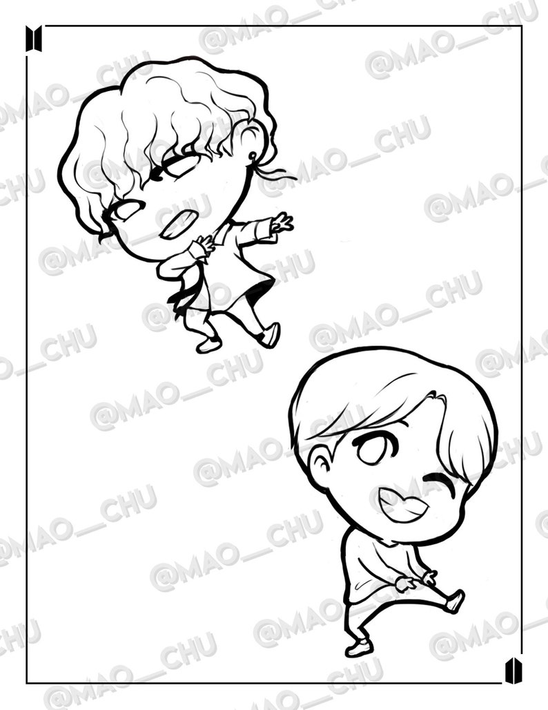 Download BTS Coloring Book Digital | Etsy