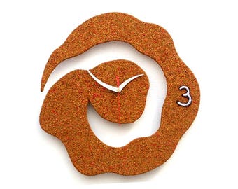 OROLOGIO DA PARETE "Antiorario" in legno ecologico  Canapart. G