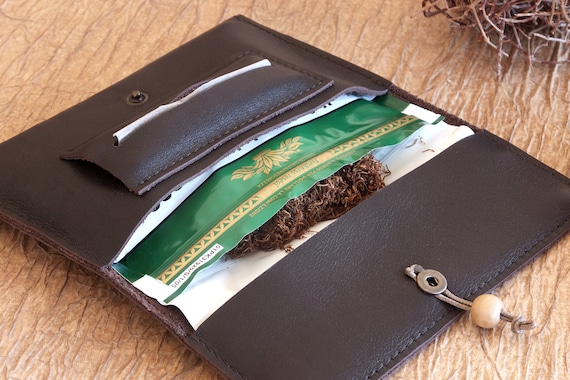 Genuine leather tobacco 2025 pouch