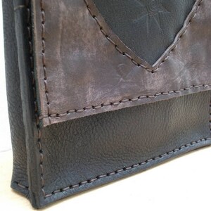 SAC à bandoulière homme cuir véritable cousu main. Canapart !