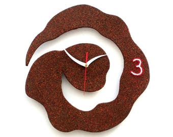 OROLOGIO DA PARETE "Antiorario" in legno ecologico  Canapart. M