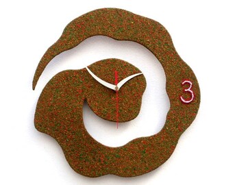 OROLOGIO DA PARETE "Antiorario" in legno ecologico  Canapart. V