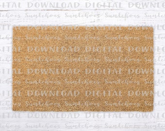 Download Doormat mockup | coir | white wood | JPG