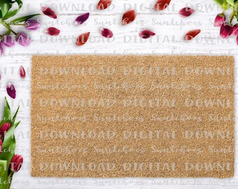 Download Doormat mockup | coir | tulips | JPG - Psd Mockups Imac ...