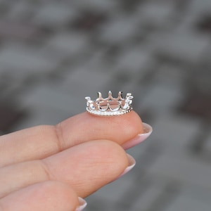 Pair of Crown nipple rings Non piercing nipple clamps Fake sterling salver nipple piercing jewelry / mature