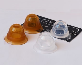 Gmumu® Copertine per capezzoli da donna, ultra sottili, riutilizzabili e autoadesive, in silicone, 8 cm, bianco, 8cm