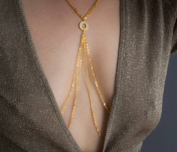 O ring necklace to sales nipple