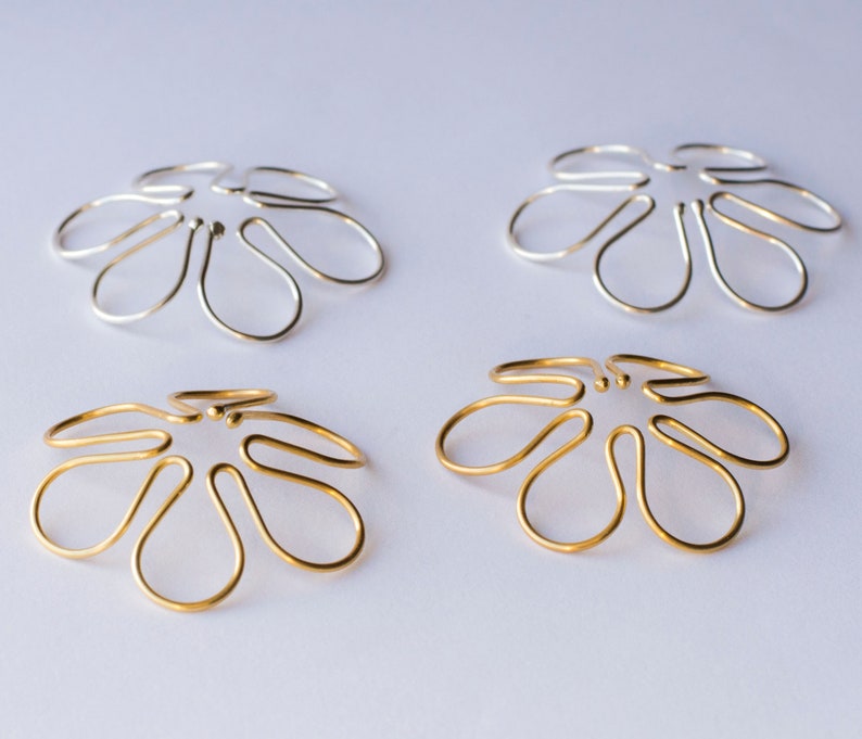 Gold Plated Flower Non Piercing Nipple Clamps / Sterling - Etsy