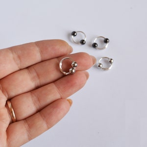 Fake piercing Nipple rings with beads / Fake piercing rings / fake nipple barbells / fake Nipple bar / mature image 10