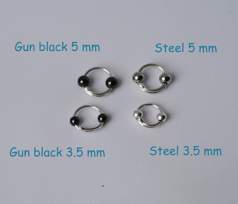 Fake piercing Nipple rings with beads / Fake piercing rings / fake nipple barbells / fake Nipple bar / mature image 8