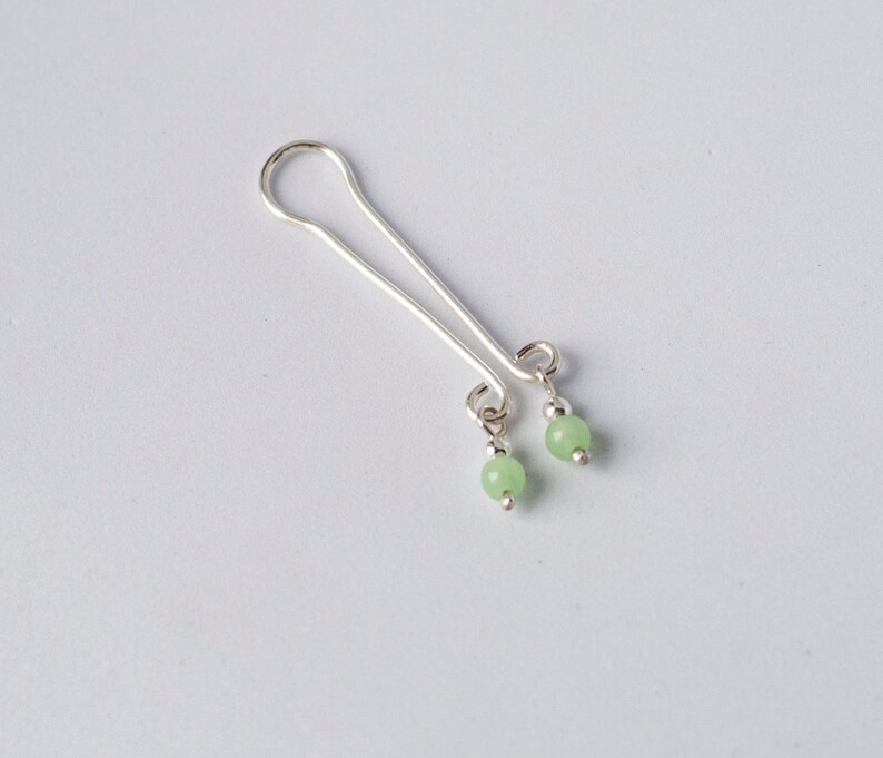 Sterling silver clit clip clitoral jewerly non piercing slide clitoris vagina clamp intimate labia jewelry fake chrysopraz clit clamp