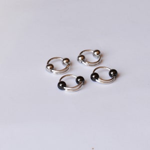 Fake piercing Nipple rings with beads / Fake piercing rings / fake nipple barbells / fake Nipple bar / mature image 9