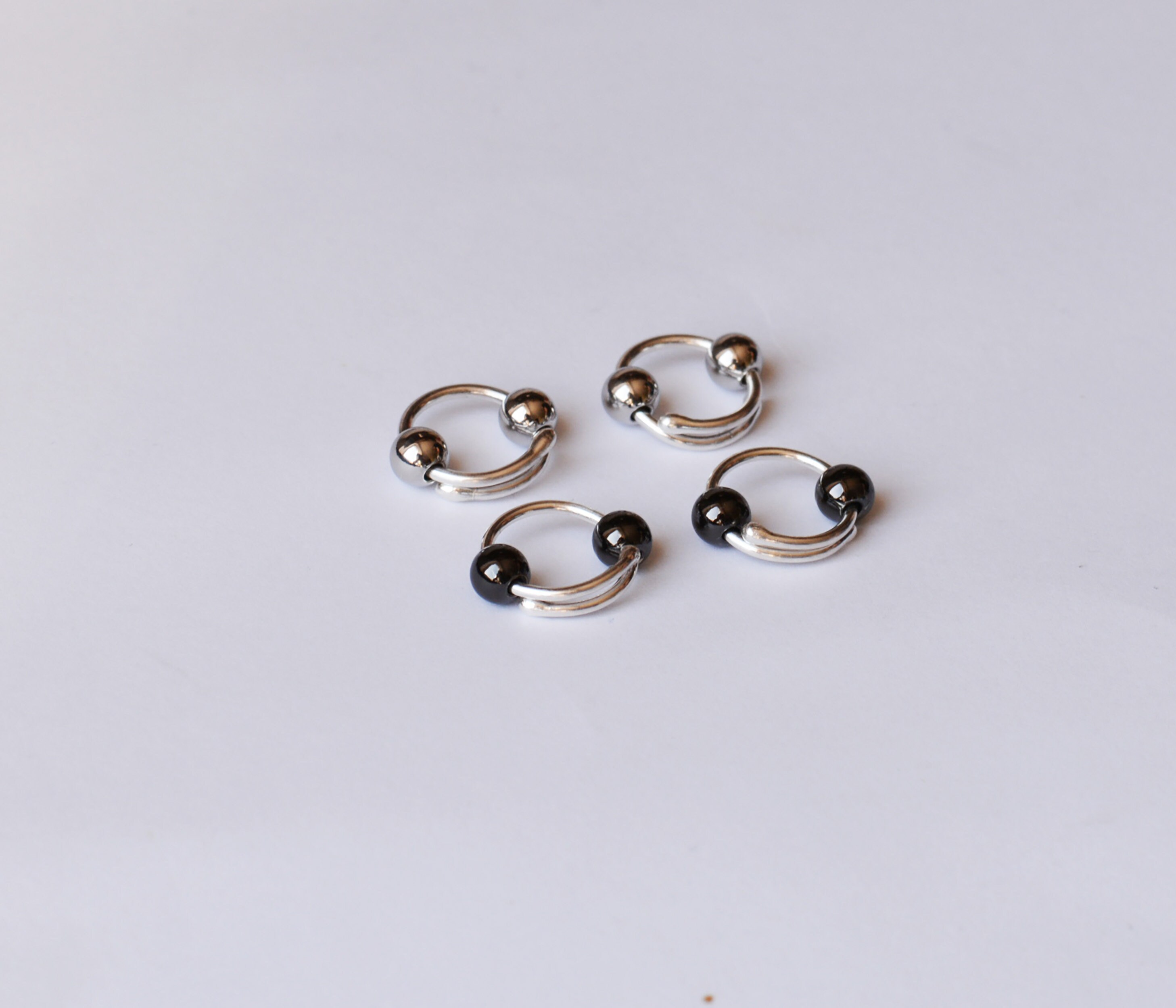 Fake Nipple Piercing Rings Non Piercing Nipple Barbells Fake Etsy
