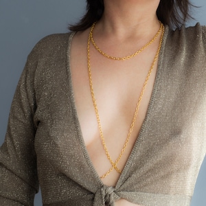 Sexy Nipple Chains / Gold Necklace to nipple discreet and simple day non piercing nipple jewelry / Mature