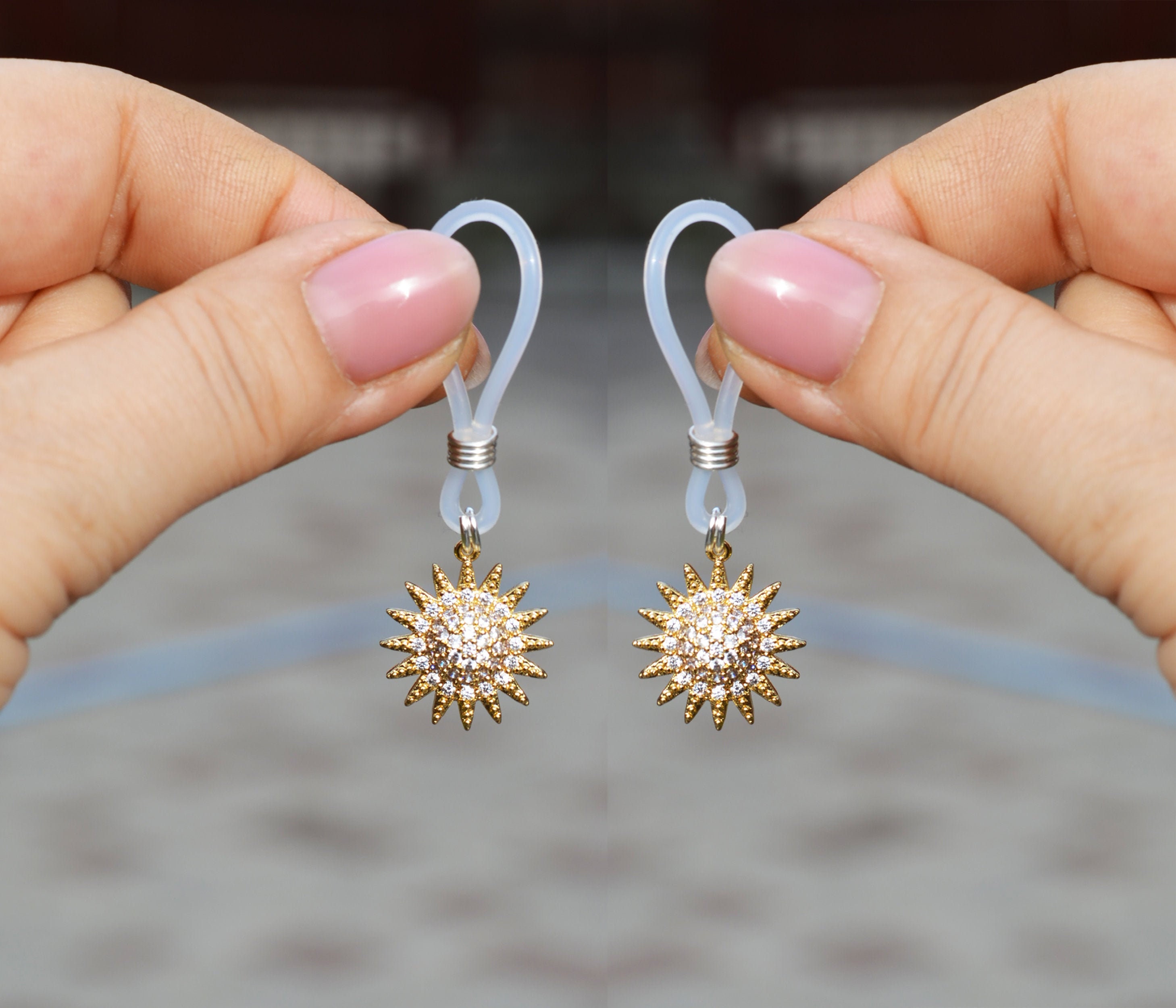 Sparkle Sunflower Nipple rings Nipple Nooses Non piercing Sexy Etsy