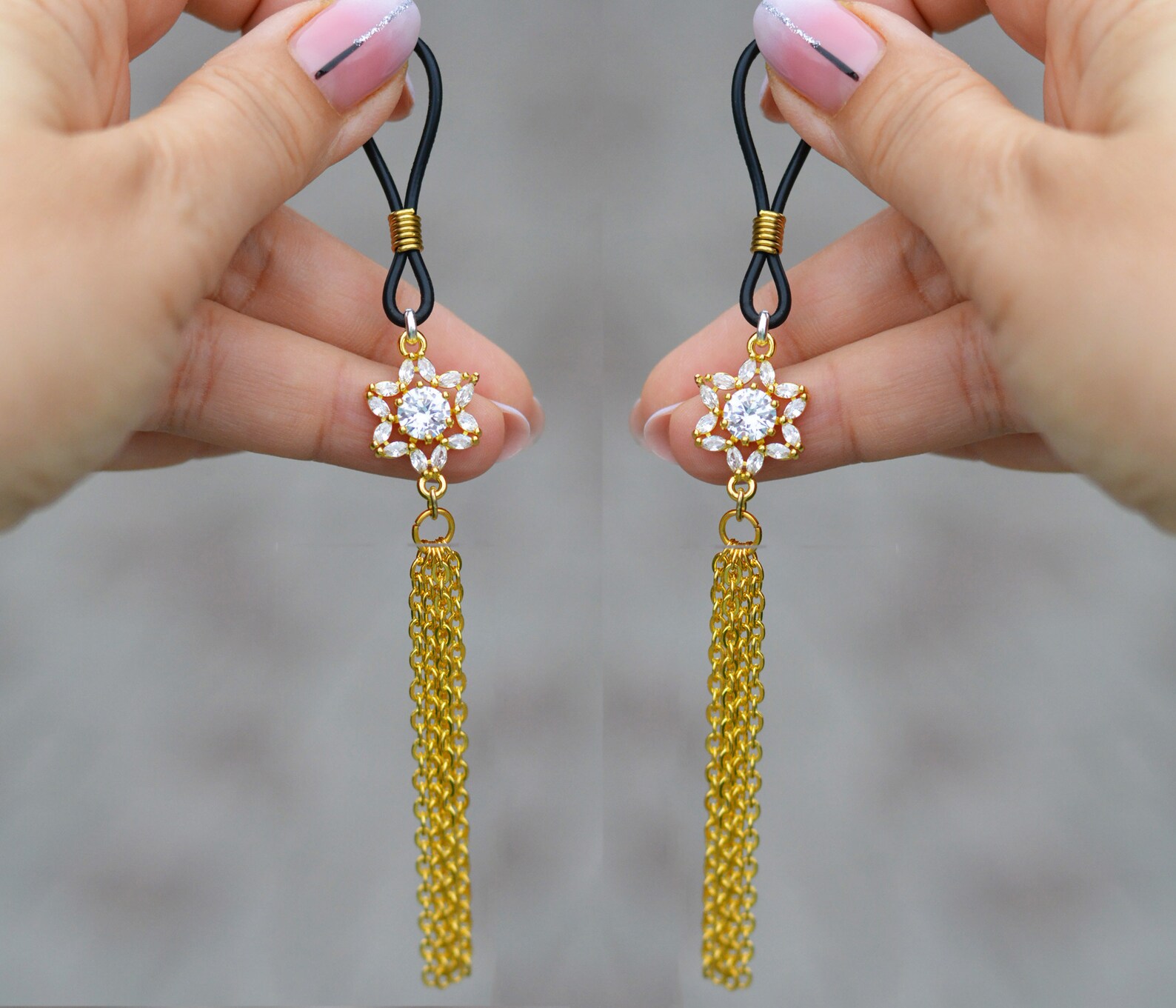 Sexy Gold Nipple Jewelry Chain Nipple Nooses Non piercing Etsy