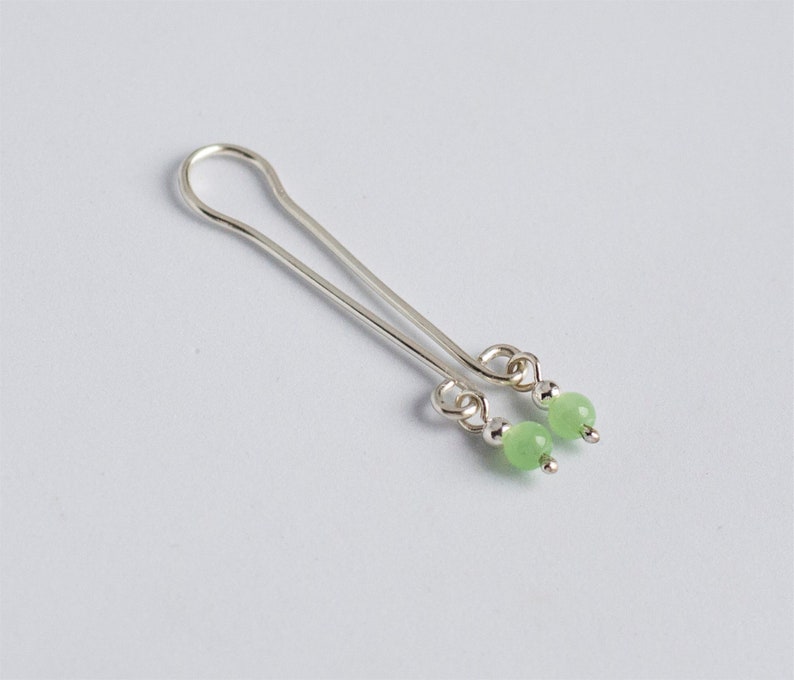 Sterling silver clit clip clitoral jewerly non piercing slide clitoris vagina clamp intimate labia jewelry fake chrysopraz clit clamp