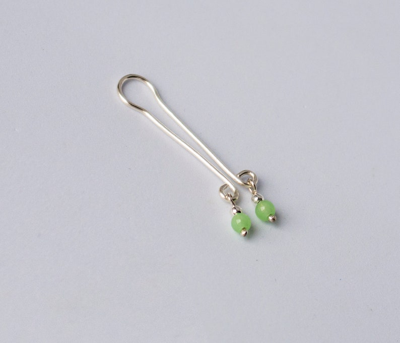 Sterling silver clit clip clitoral jewerly non piercing slide clitoris vagina clamp intimate labia jewelry fake chrysopraz clit clamp