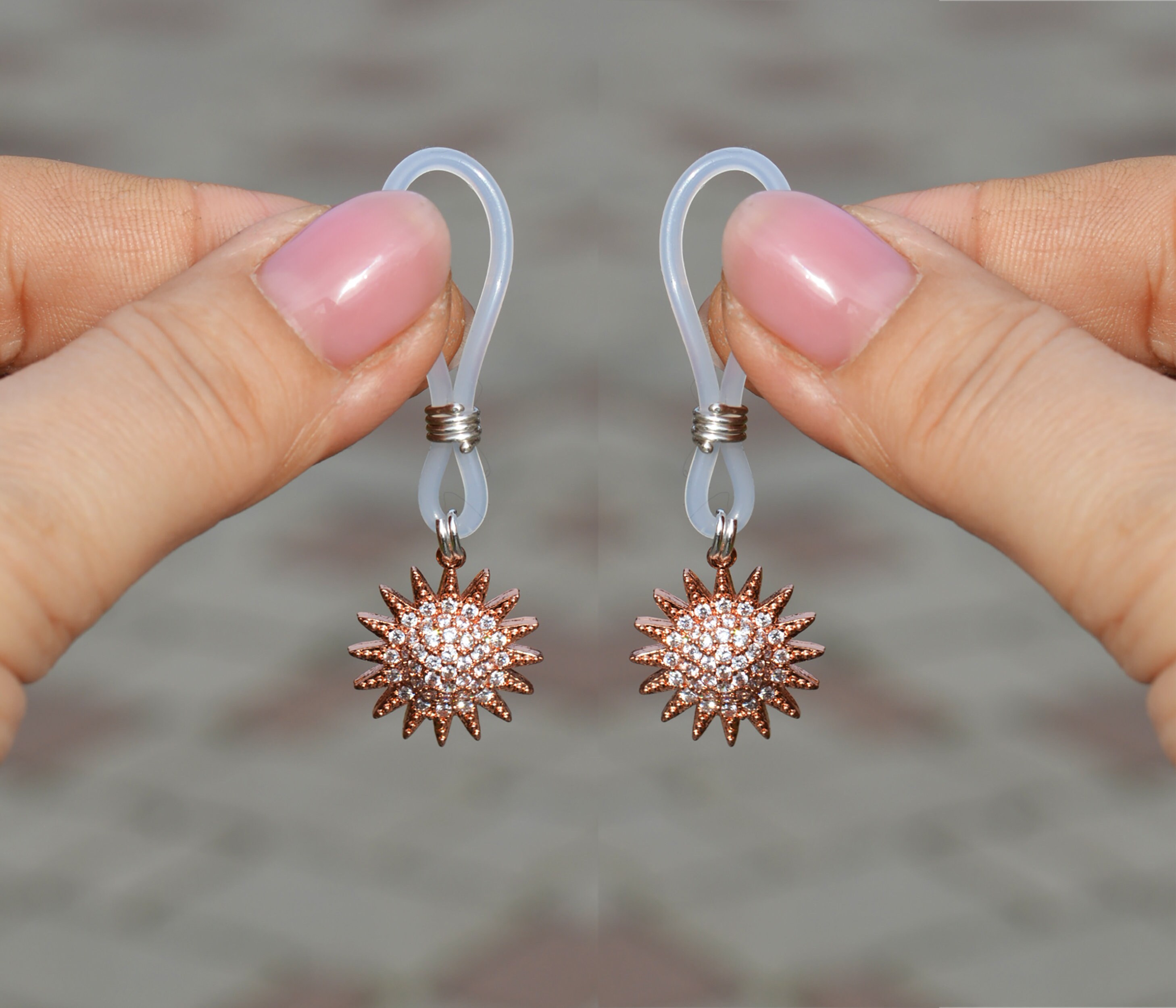 Sparkle Sunflower Nipple rings Nipple Nooses Non piercing Sexy Etsy