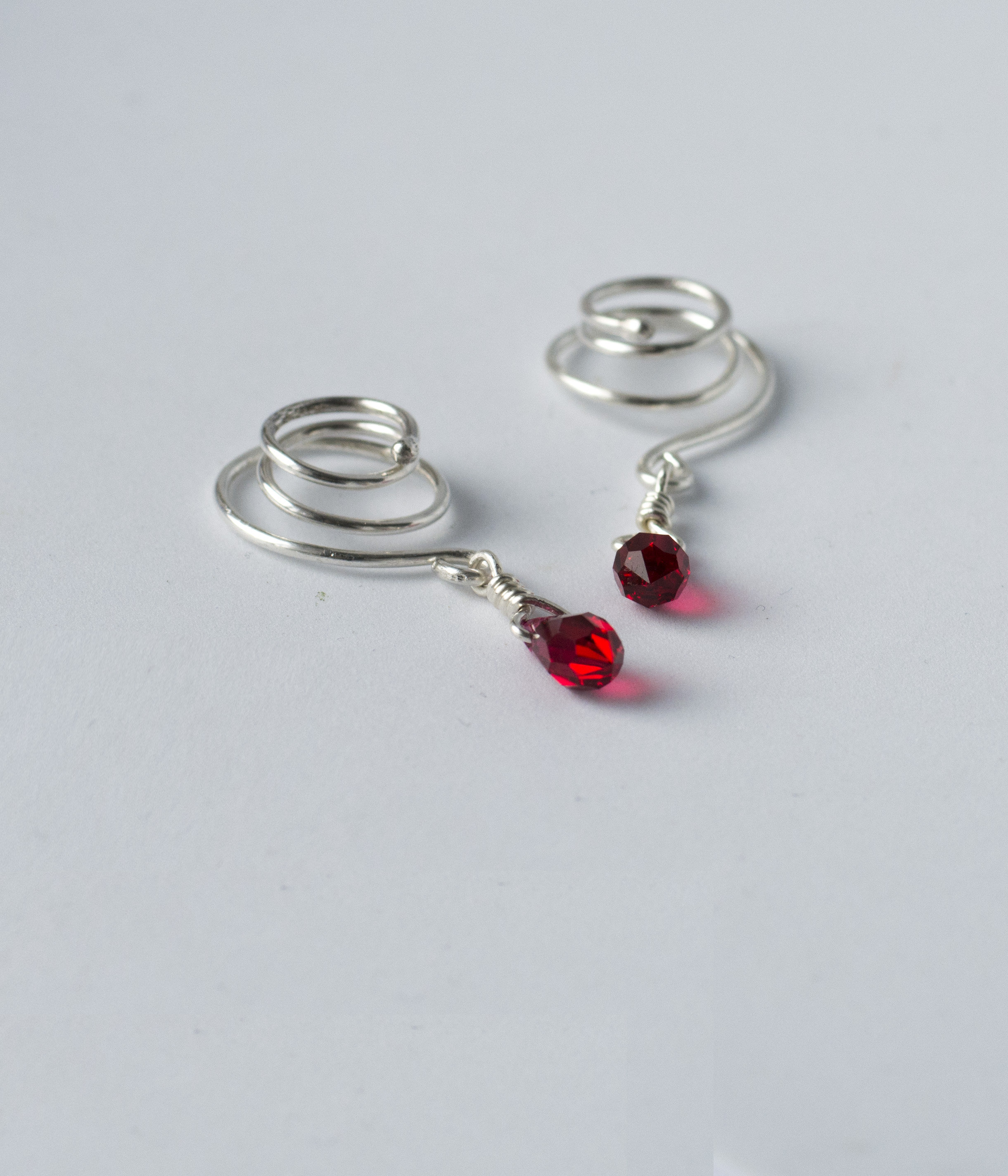 Emerald Spiral nipple rings non piercing silver nipple clamps Etsy